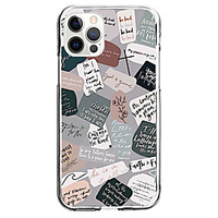 Word / Phrase Case For Apple iPhone 12 iPhone 11 iPhone 12 Pro Max Unique Design Protective Case and Screen Protector Shockproof Back Cover TPU