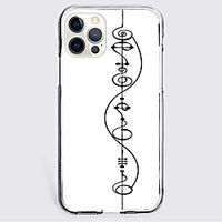 Word / Phrase Case For Apple iPhone 12 iPhone 11 iPhone 12 Pro Max Unique Design Protective Case Shockproof Back Cover TPU