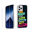 Word / Phrase Case For Apple iPhone 12 iPhone 11 iPhone 12 Pro Max Unique Design Protective Case with Screen Protector Shockproof Back Cover TPU