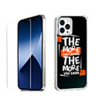 Word / Phrase Case For Apple iPhone 12 iPhone 11 iPhone 12 Pro Max Unique Design Protective Case with Screen Protector Shockproof Back Cover TPU