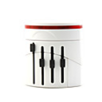World Travel Adapter 2 USB Charger - White