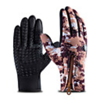 WorthWhile Winter Cycling Gloves Bicycle Warm Touchscreen Full Finger Gloves Waterproof Outdoor Bike Skiing Motorcycle Riding