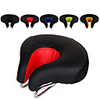 WOSAWE Bike Saddle / Bike Seat Extra Wide / Extra Large Breathable Cushion Hollow Design Iron Chrome Molybdenum Steel PU Cycling Road Bike Mountain Bike MTB Folding Bike Black Blue Yellow