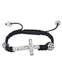 Woven Bracelet with Cross