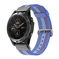 Woven Nylon Watch Band For Garmin Fenix 6 Pro / Fenix 5 Plus / Approach S60 / Forerunner 935 / Quatix5 Sapphire Quick Release Easy fit Bracelet Wrist Strap Wristband