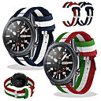 Woven Nylon Watch Band for Samsung Galaxy Watch 3 45mm 41mm / Galaxy Active 2 40mm 44mm / Galaxy Watch 46mm 42mm / Gear S3 Classic Frontier / Gear Sport / S2 Classic Bracelet Wrist Strap Wristband