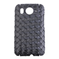 Woven Pattern High Quality Hard Back Case Cover For HTC Desire HD(black)