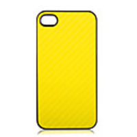 Woven Pattern Protective Hard Case for iPhone4 (Random Color)