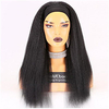 WowEbony Indian Remy Hair Textured Kinky Straight Headband Wigs Blow Out Natural Hair with Free Headband for women miniinthebox