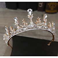 Wreaths Crown Masquerade Retro Vintage Gothic Alloy For Black Swan Cosplay Halloween Carnival Women