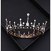 Wreaths Crown Masquerade Retro Vintage Gothic Alloy For Black Swan Cosplay Halloween Carnival Women
