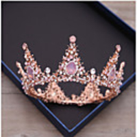 Wreaths Crown Masquerade Retro Vintage Gothic Alloy For Black Swan Cosplay Halloween Carnival Women