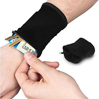 Wrist Pouch Armband Wallet for Fitness Gym Workout Racing Running Sports Bag Multifunctional Quick Dry Moisture Wicking Cotton Cloth Nylon Running Bag miniinthebox