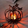 Wrought Iron Retro Ornaments Pumpkin Candle Holder