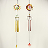 Wrought Iron Wind Chime Pendant Glass Piece Pendant Home Decoration Gift miniinthebox