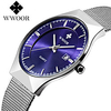 WWOOR Steel Band Watches Quartz Modern Style Stylish Classic Calendar / date / day Analog White Black Blue / Large Dial