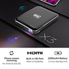 X3 Mini Projector Portable 1080p Cinema 3d Video Projector HDMI Led Laser Android/ios Mirroring Mobile Screen
