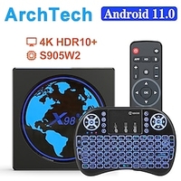 X98 Mini Android TV Box Smart TVBOX Android 11 4GB RAM 64GB 32GB Amlogic S905W2 2.4G/5G Wifi 4K 60fps Set Top Box X98Mini 2G 16G miniinthebox