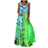 xe941cross-border foreign trade amazon ebay europe and america summer tie-dye printing round neck sleeveless women