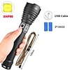 xhp90 LED Flashlights / Torch Waterproof 6000 lm LED LED 1 Emitters 3 Mode with Batteries and USB Cable Waterproof Professional Durable Creepy Camping / Hiking / Caving Everyday Use Cycling / Bike