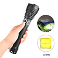 xhp90 LED Flashlights / Torch Waterproof 6000 lm LED LED 1 Emitters 3 Mode with USB Cable Waterproof Professional Durable Creepy Camping / Hiking / Caving Everyday Use Cycling / Bike Outdoor USB