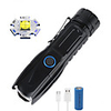 xhp90 LED Flashlights / Torch Waterproof 6000 lm LED LED 1 Emitters 5 Mode with Batteries with Battery and USB Cable Waterproof Professional Durable Creepy Camping / Hiking / Caving Everyday Use