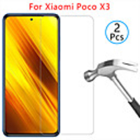 XiaomiScreen ProtectorXiaomi Poco X3 NFC High Definition (HD) Front Screen Protector 2 pcs Tempered Glass