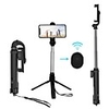 XT10 4 In 1 Bluetooth Handheld Monopod Selfie Stick Tripod Holder With Universal Wireless Remote Foldable Tripod For Phone Camera