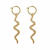 yanchun gold snake earring for women punk snake stud earrings costume jewerly set (e:gold snakes earring)
