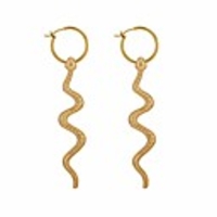 yanchun gold snake earring for women punk snake stud earrings costume jewerly set (e:gold snakes earring)