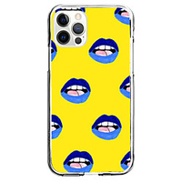 Yellow Blue Mouth Instagram Style Case For Apple iPhone iPhone 12 11 SE2020 Unique Design Protective Case Shockproof Back Cover TPU Case for iPhone 12 Pro Max XR XS Max iPhone 8 Plus 7