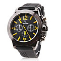 Yellow Scale Fashionable Watch For Men