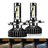 YHKOMS 80W 14000LM Car Haedlight H4 H7 H1 LED H8 H9 H11 4300K 5000K 6500K 8000K 25000K Auto fog Light 80W 16000LM 12V LED Bulb
