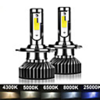 YHKOMS Mini Size Car Headlight H4 H7 LED 3000K 4300K 5000K 6500K 8000K 25000K H1 H8 H9 H11 9005 9006 LED Bulb Auto Fog Light 12V