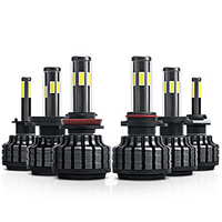 YoBis Car F6 Modified Led Headlight Bulb H1 H3 H4 H7 H8 H11 Highlight 6-sided Far And Near Light Integrated miniinthebox