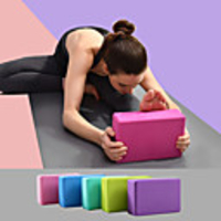 Yoga Block 1 pcs 23157.5 cm Waterproof Odor Free Eco-friendly Non Slip High Density Non Toxic Foam EVA Strength Training Support and Deepen Poses Aid Balance And Flexibility for Yoga Pilates Bikram