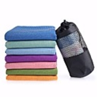 Yoga Towel Odor Free Eco-friendly Non-Slip Microfibre for Yoga Pilates Bikram 27.022.010.0 cm Violet Light Blue Light Pink