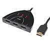 YongWei HDMI V1.4 Male to 3 x HDMI V1.4 Female Switch Black