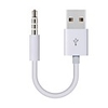 YONGWEI iPod Shuffle Charge Cable 3.5mm Jack/Plug to USB Power Charger Sync Data Transfer Cable for iPod Shuffle 3rd 4th 5th MP3/MP4