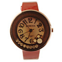 Young Fashion PU Leather Band Cute Style Micky Girl Women Lady
