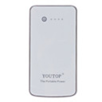YOUTOP Portable Power Bank for SmartPhones and More (5000 mAh,  White)