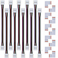 ZDM 10pcs 17 cm 5050 SMD Strip Light Accessory Plastic Electrical Connector for LED Strip light