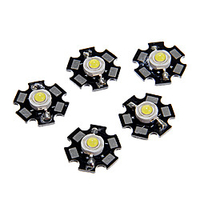 ZDM 5pcs High Performance LED / High Power LED Cood White 6000-6500K 100-120 lm 3 V Bulb Accessory Aluminum / Pure Gold Wire LED LED Chip for DIY LED Flood Light Spotlight / for Wall Light 1 W