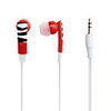 Zebra Print In-ear Stereo Earphone Earbuds