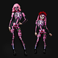 Zentai Suits Catsuit Skin Suit Skeleton / Skull Kid