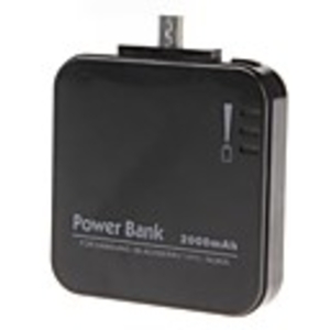 ZHIIDA Mobile Power Bank for Digital Device (Black,  2000 mAh)