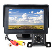 ZIQIAO 4.3 Inch TFT LCD Screen Car Monitor Auxiliary Parking 8 LED Light Night Vision Rear View Camera