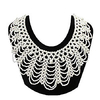 zyijuny dissent collar rbg fake collar elegant pearl beaded ajustable choker for women costume (white01)