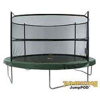 Jumpking JumpPod Classic 10ft Trampoline with Enclosure and Weather Cover
