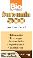 Bio Nutrition Curcumin (500 mg,  50 Vegetarian Capsules)